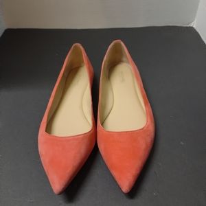 Michel Kors Orange point Toe Ballet Shoe